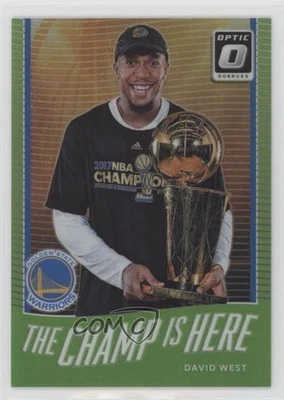 2017 Panini Donruss Optic The Champ is Here Lime Green Prizm /175 David West #14 - Image 1 of 2