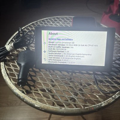 Garmin DriveSmart 60 LMT Touchscreen GPS Navigation System Tested Working - Image 1 of 4