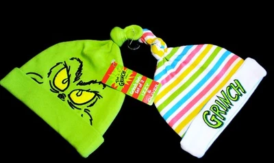 EL GRINCH NUEVO SOMBRERO BEBÉ ~ IZZY & OLIVER ~ ENESCO ~ JUEGO DE 2 NUEVOS CON ETIQUETAS Foto 1 de 4
