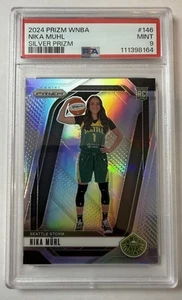 2024 Panini Prizm WNBA #146 Nika Muhl Variation Silver Prizm Rookie RC PSA 9 - Picture 1 of 2