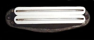 Parti chitarra - GUITARHEADS PICKUPS MINI RAIL HUMBUCKER - BIANCO E CROMATO - collo - Immagine 1 di 3