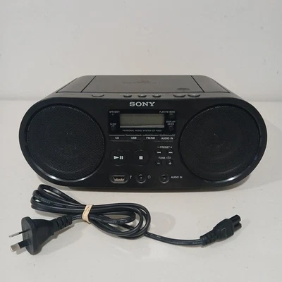 Sony Boombox ZS-PS50 AM/FM Radio - Audio CD Player Portable Tested & Working - Image 1 of 4