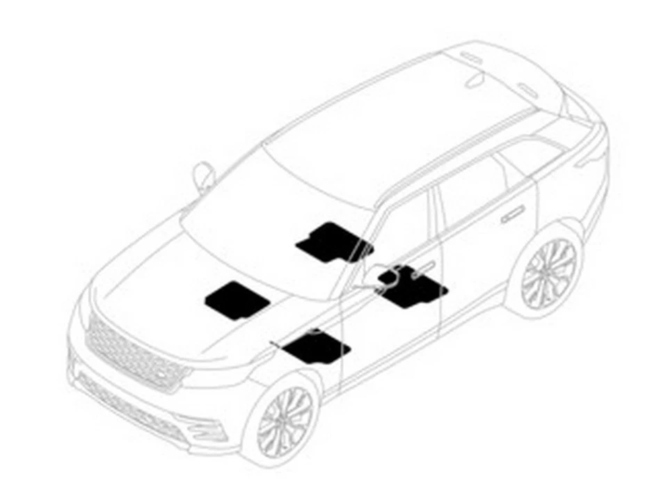 Range Rover Velar L560 Carpet Floor Mats Genuine Black VPLYS0420 2017 onward - Image 1 of 4