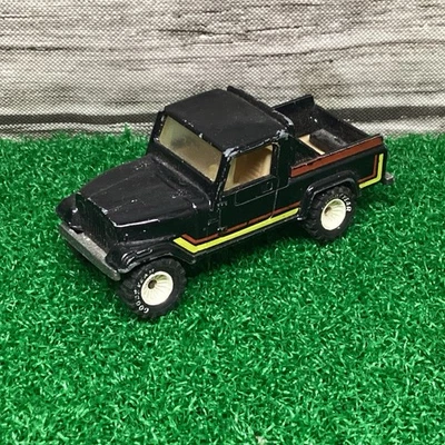 Vintage 1982 Hot Wheels Real Riders Jeep Scrambler White Hubs GYW Black Malaysia - Image 1 of 4