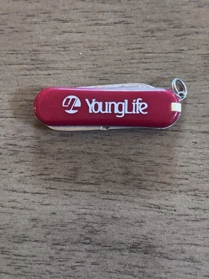 Navaja de Bolsillo Líder Regalo 4 Herramientas Logo Young Life Vintage Años 90 Foto 1 de 3