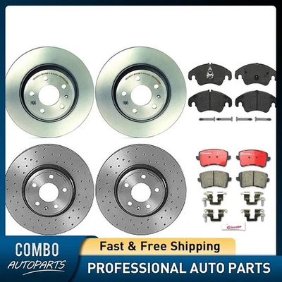 Juego de pastillas de freno de disco delanteras traseras rotor de freno de disco para Audi A5 Quattro 2008-2011 Foto 1 de 4