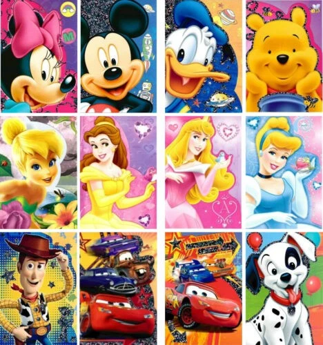 Disney Birthday Card Greeting Card Minnie Mickey Princess Cars Dalmation - Image 1 of 1