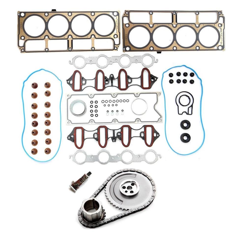 Head Gasket Timing Chain Kit for GMC Yukon Chevrolet Tahoe Pontiac GTO Isuzu - Изображение 1 из 4