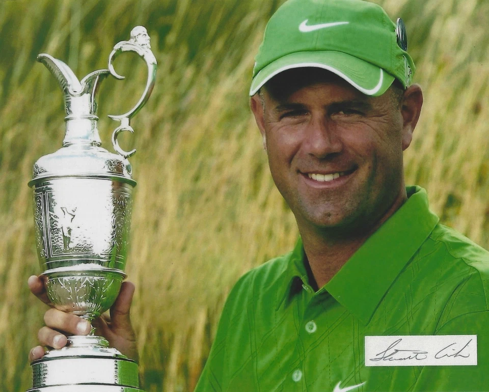 斯图尔特·辛克亲笔签名签名 8 x 10 高尔夫照片 - 美巡赛美国公开赛大师赛 - 带真品证明 — 第 1/1 张图片