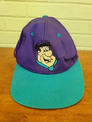 Chapéu vintage Fred Flintstone 1993 Snapback americano Yabba Dabba Doo Charlotte ET - Imagem 1 de 4