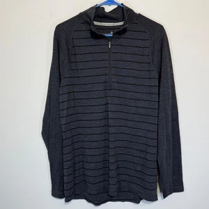 Smartwool 100% Merino Wool Sweater Men's Large Long Sleeve 1/4 Zip Pullover SEE - Picture 1 of 6