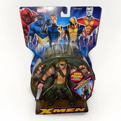 ¡NUEVA FIGURA DE ACCIÓN 2006 TOYBIZ MARVEL X-MEN CLASSICS ULTIMATE SABRETOOTH 6"! R11 Foto 1 de 3