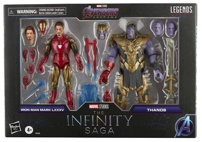 Marvel Legends Infinity Saga Iron Man Mark LXXXV (Mark 85) & Thanos Figure 2-PK Foto 1 de 4