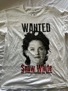 Once Upon A Time Snow White Wanted For Crimes Against The Queen Adult Shirt L - Picture 1 of 4