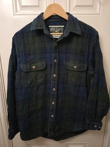 Field & Stream Mens Blue Green Check Shirt Flannel Lumberjack Tartan Cotton M - Picture 1 of 6