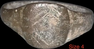 Ancient Roman Bronze Handshake Treaty Ring C. 1st-3rd Century AD - Picture 1 of 1