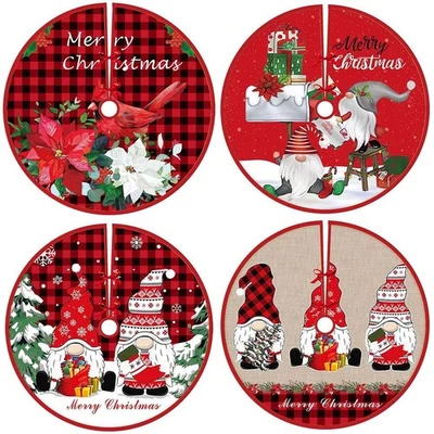New Year Decorations Tree Skirt Christmas Tree Skirt Decorations Practical Cloth - Image 1 of 3