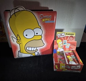 Simpsons Filmcardz Trading Cards - Open Box of 18 Sealed Hobby Packs + Binder - Picture 1 of 5
