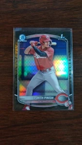 2025 Bowman Esmith Pineda 1st Bowman Reptilian Refractor Cincinnati Reds BCP-37 - Picture 1 of 2