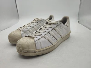ADIDAS-SUPERSTAR FOUNDATION-B23641-ALL WHITE SHELL SHOES-MEN'S SIZE 7-NICE - Picture 1 of 15