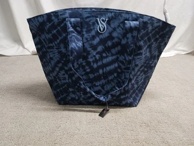 VICTORIA'S SECRET  Weekender Tote Tie Dye Zipper Bag Blue NWT - Image 1 of 4