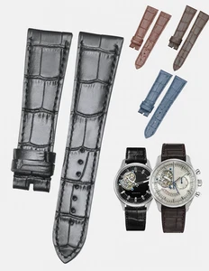 Genuine Calf Leather for Zenith El Primero Bamboo Grain Strap 21–22mm Luxury - Picture 1 of 10