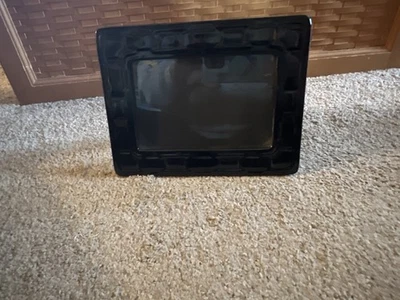 Marco de fotos de cerámica Longaberger tejido tradiciones ébano (negro) 4x6 ~ usado en excelente estado Foto 1 de 2