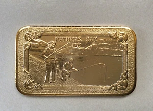 1974 Mother Lode Mint Father's Day MLM-40G Silver Art Bar D9847 - Picture 1 of 4