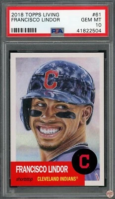 2018 TOPPS LIVING FRANCISCO LINDOR #61 PSA 10 (504) - Image 1 of 3