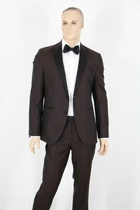 HUGO BOSS Smoking, Mod. Jelvan1/Livan1, Gr. 54 / US 44R, Regular Fit, Dark Red - Bild 1 von 12