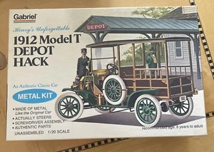 Gabriel Metal No. 26443 1912 Ford Model T Depot Hack 1:20 Kit - New/Complete - Picture 1 of 12