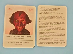 INCIDIOUS- MAN WITH FIRE horror Deck Heads art card Hanson pack fresh Free Ship - Picture 1 of 1