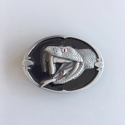 Vintage Wildlife Snake Western Belt Buckle Gurtelschnalle Boucle de ceinture - Image 1 of 4