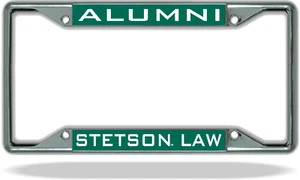 Marco de placa de matrícula Stetson LAW EX ALUMNOS - Imagen 1 de 1