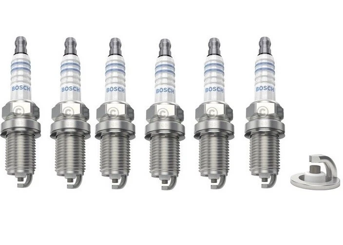 Spark Plugs x 6 Bosch Fits Jeep Cherokee KJ Grand III Commander 3.7 V6 Mazda MX6 - Image 1 of 4