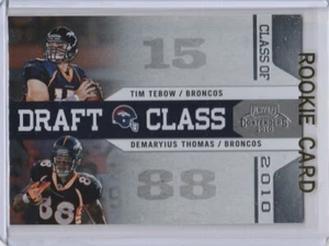 TIM TEBOW & DeMARYIUS THOMAS DUAL ROOKIE CARD 2010 Draft Class Denver Broncos RC - Picture 1 of 2