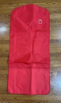 Vintage 80s Time Magazine Garment Bag Red Brand New - Изображение 1 из 4