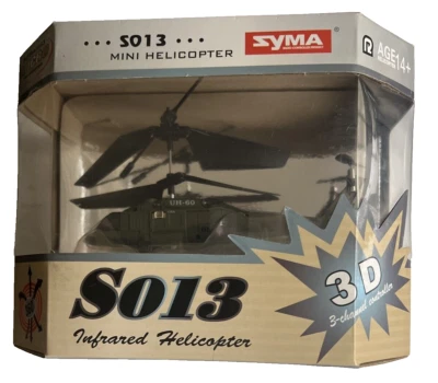 Syma S013  Mini Helicopter Infrared 3D 3 Channel  Controller NEW - Image 1 of 4