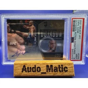 2021 Panini Select Ufc Octagon Action Signatures Ciryl Gane PSA 9 - Picture 1 of 1