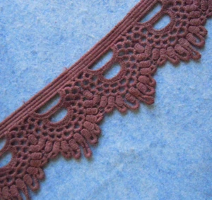 10 Yards 2.5" Wide Vintage Cotton Crochet Trims Ivory,Turquoise,White,Puce zhm18 - Picture 1 of 5