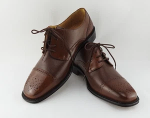Nuevos Zapatos Oxford Para Hombre Giorgio Brutini Cuero Marrón Talla 9.5 M - Imagen 1 de 8
