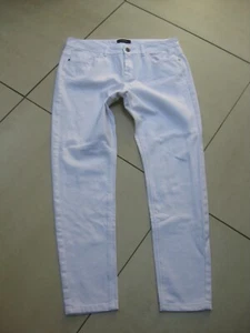 M&S AUTÓGRAFO JEANS AJUSTADOS 14 Blanco Elástico Verano Inteligente Slim Crop Capri - Imagen 1 de 5
