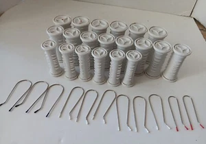 20 Sunbeam Rollers w/11 Metal Clips ONLY For Model: SBPC70 NO HEATING UNIT - Picture 1 of 6