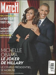 Barack And Michelle Obama Paris Match Magazine Oliver Stone Selena Gomez 2016 - Bild 1 von 12