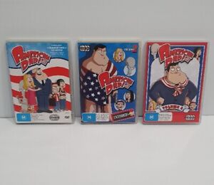 American Dad Seasons 1,2 & 3 (DVD, VGC) Region 4, PAL Free Postage