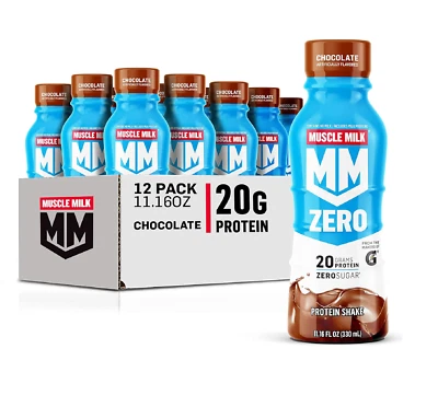 Batido Muscle Milk Zero Protein Chocolate 20g Proteína Cero Azúcar 100 Calorías Foto 1 de 4