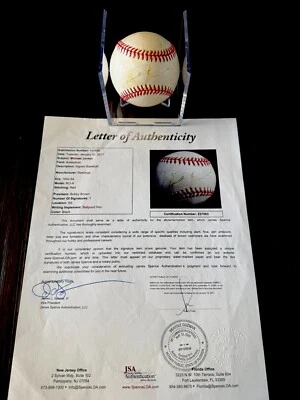 Michael Jordan Signed OMLB Rawlings Game Used Baseball JSA LOA Auto White Sox - Image 1 of 4