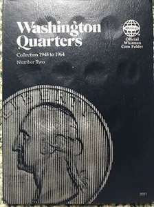 WASHINGTON QUARTERS Collection 1948 to 1964  Number Two Whitman Coin Folder 9031 - Bild 1 von 12