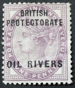 Oil Rivers Protectorate 1892 QV One Penny SG 2 mint - Picture 1 of 1
