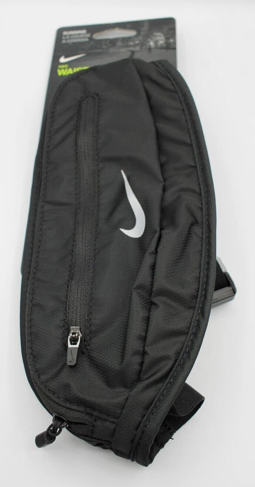 Nike Running Capacity Fanny 2.0 Waistpack Reflective Logo 2 Zip Pocket Black